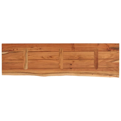 vidaXL Tischplatte 120x40x3,8cm Rechteckig Massivholz Akazie Baumkante