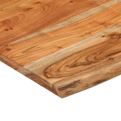 vidaXL Schreibtischplatte 80x80x3,8 cm Massivholz Akazie Baumkante