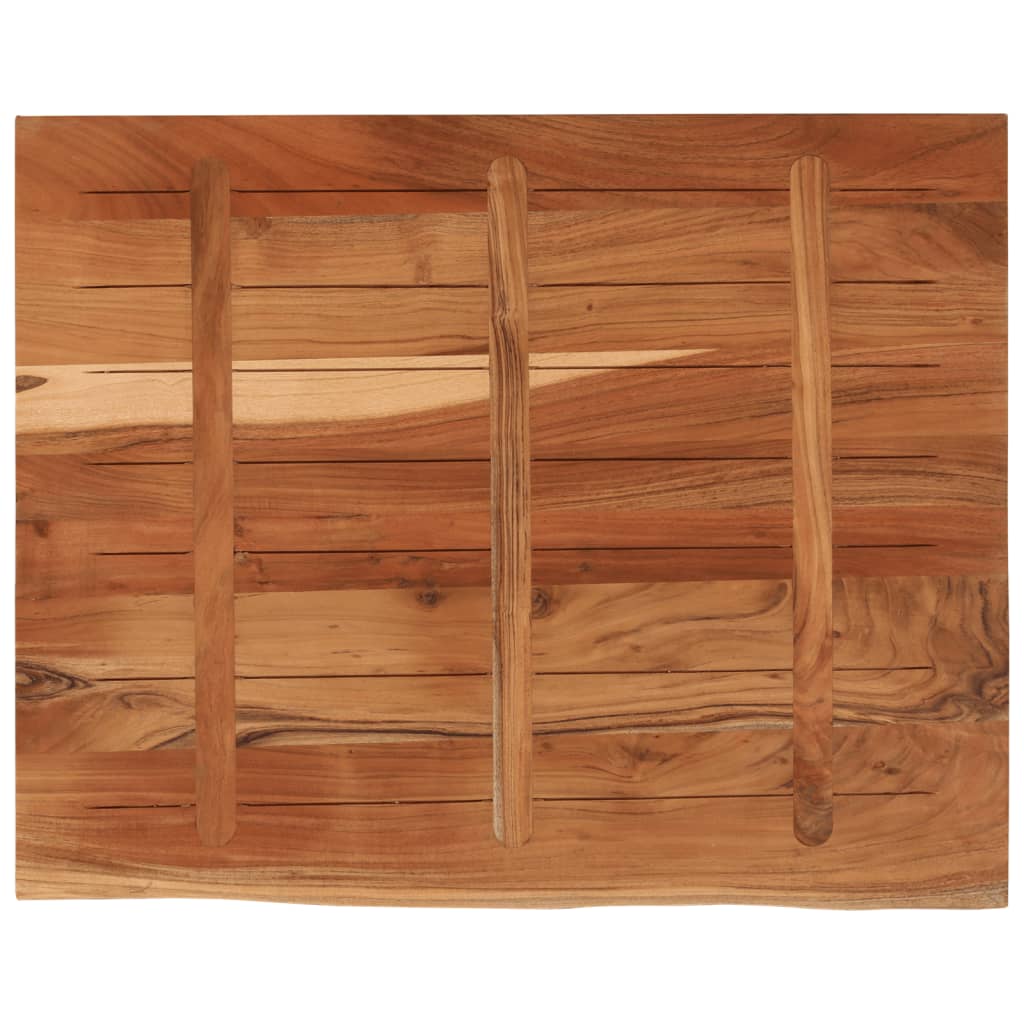 vidaXL Schreibtischplatte 90x80x3,8 cm Massivholz Akazie Baumkante