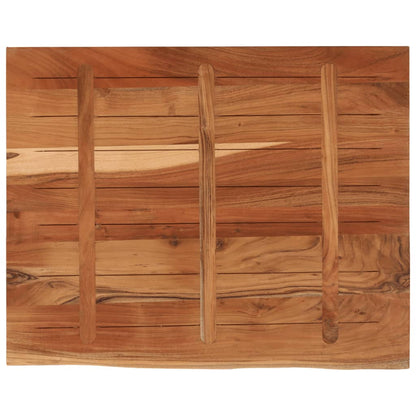 vidaXL Schreibtischplatte 90x80x3,8 cm Massivholz Akazie Baumkante