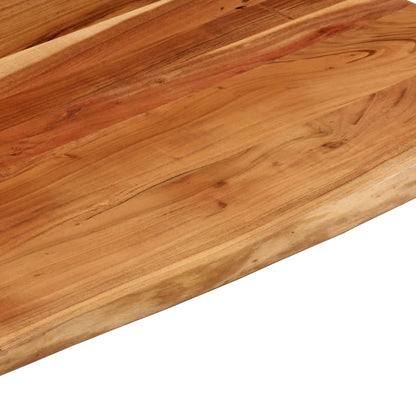 vidaXL Schreibtischplatte 90x80x3,8 cm Massivholz Akazie Baumkante