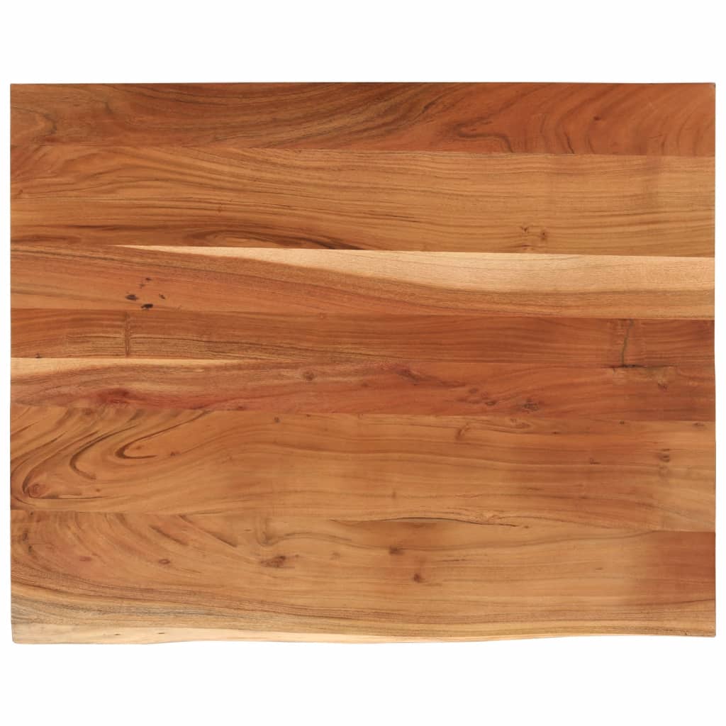 vidaXL Schreibtischplatte 100x80x3,8 cm Massivholz Akazie Baumkante