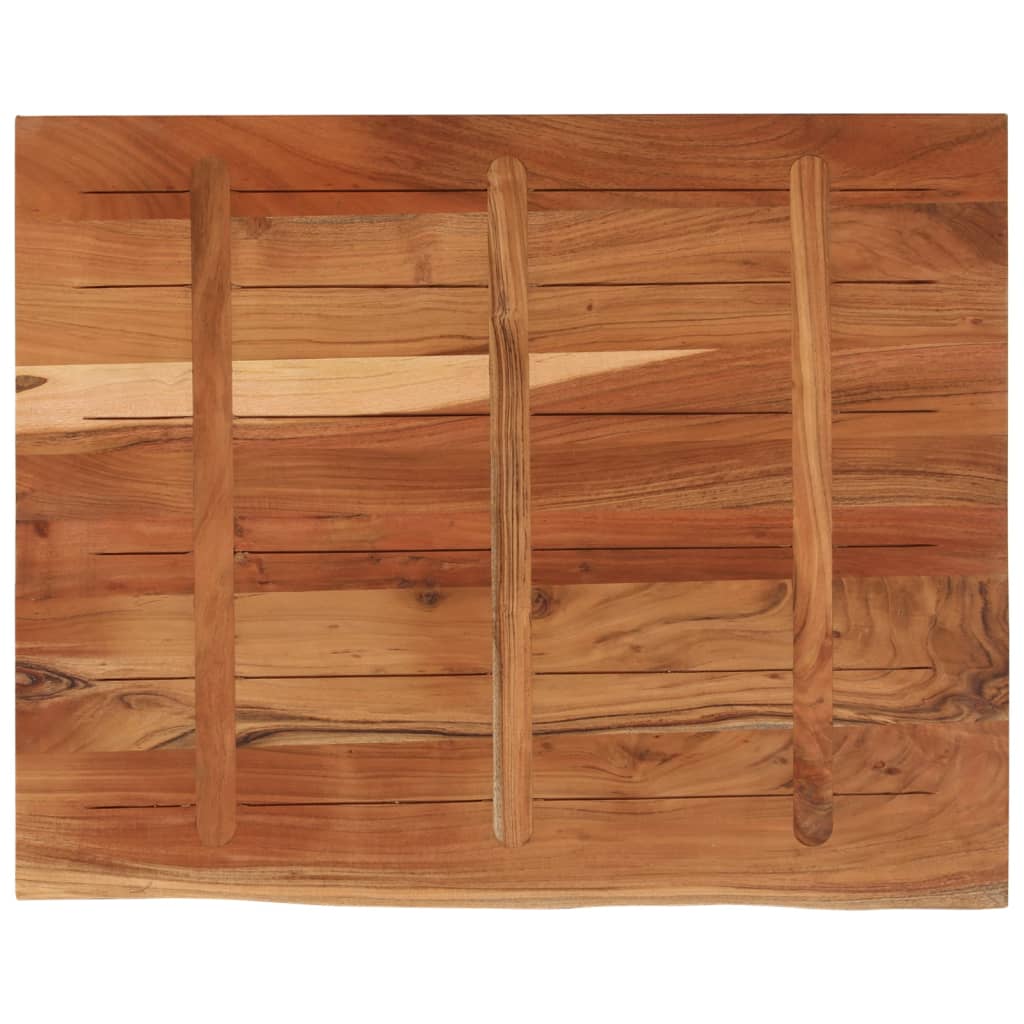 vidaXL Schreibtischplatte 110x80x3,8 cm Massivholz Akazie Baumkante