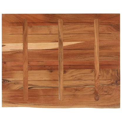 vidaXL Schreibtischplatte 110x80x3,8 cm Massivholz Akazie Baumkante