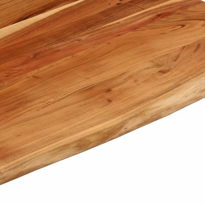 vidaXL Schreibtischplatte 110x80x3,8 cm Massivholz Akazie Baumkante