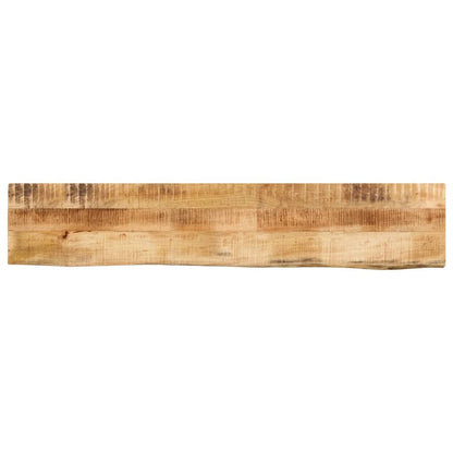 vidaXL Plateau de table 140x20x2,5 cm à bords bruts en manguier massif