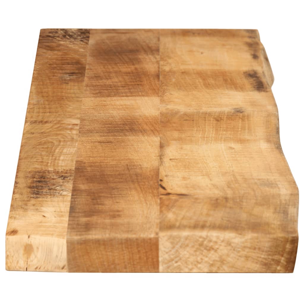 vidaXL Plateau de table 160x20x2,5 cm bord brut en bois de manguier massif brut