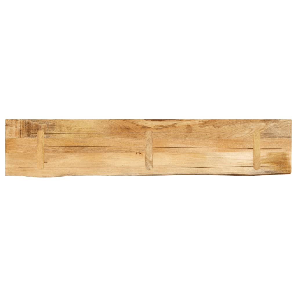 vidaXL Plateau de table 160x20x2,5 cm bord brut en bois de manguier massif brut