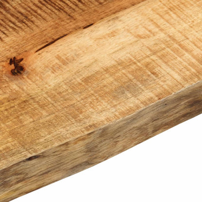 vidaXL Plateau de table 160x20x2,5 cm bord brut en bois de manguier massif brut