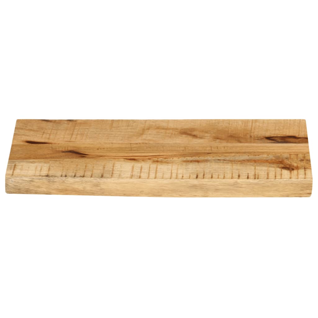 vidaXL Tischplatte 40x30x2,5 cm Baumkante Massivholz Raues Mangoholz