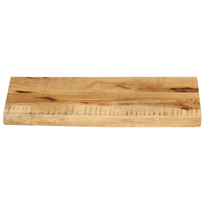 vidaXL Tischplatte 40x30x2,5 cm Baumkante Massivholz Raues Mangoholz