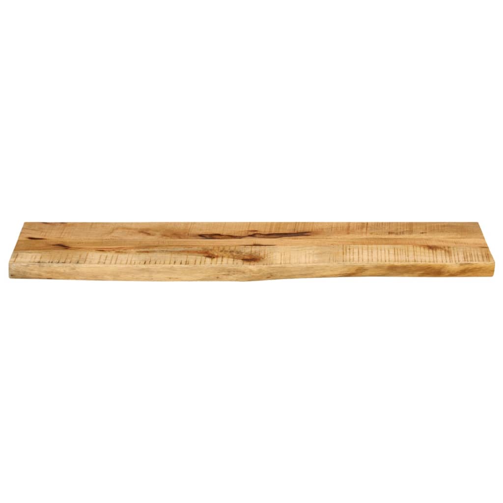 vidaXL Tischplatte 110x30x2,5 cm Baumkante Massivholz Raues Mangoholz