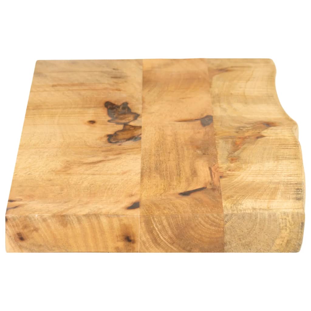 vidaXL Tischplatte 120x30x2,5 cm Baumkante Massivholz Raues Mangoholz