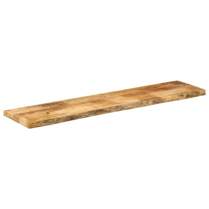vidaXL Tischplatte 140x30x2,5 cm Baumkante Massivholz Raues Mangoholz