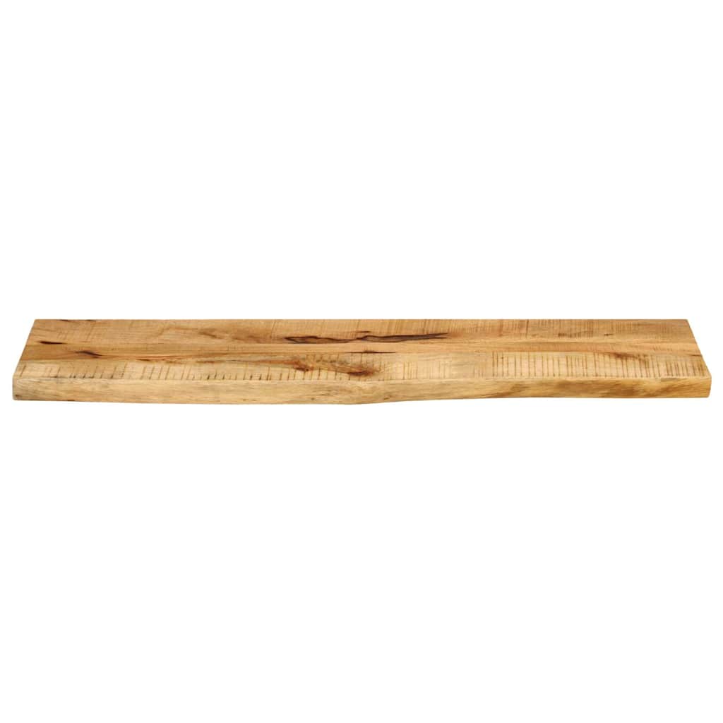 vidaXL Tischplatte 100x40x2,5 cm Baumkante Massivholz Raues Mangoholz