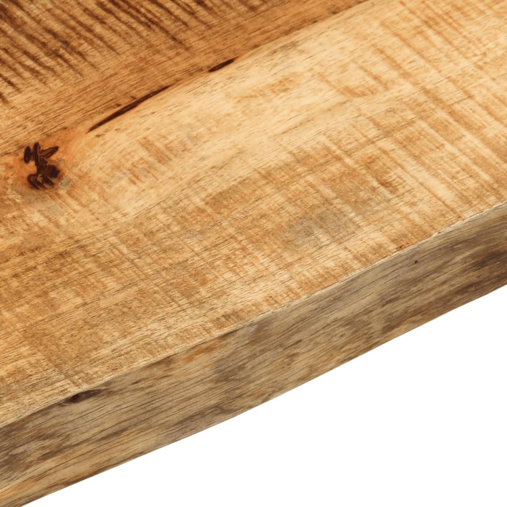 vidaXL Tischplatte 160x40x2,5 cm Baumkante Massivholz Raues Mangoholz