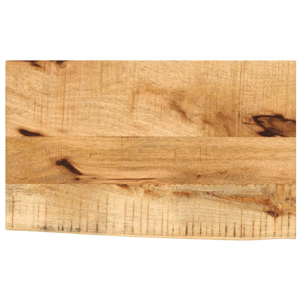 vidaXL Tischplatte 50x30x3,8 cm Baumkante Massivholz Raues Mangoholz