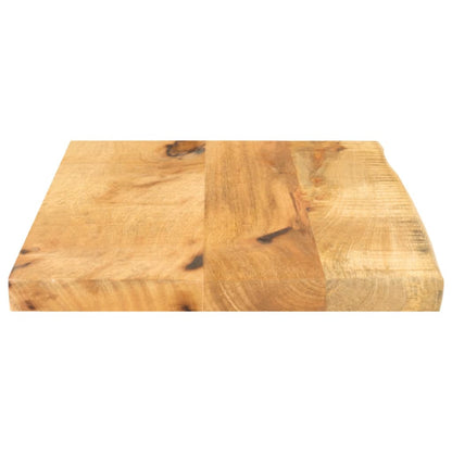 vidaXL Tischplatte 50x30x3,8 cm Baumkante Massivholz Raues Mangoholz