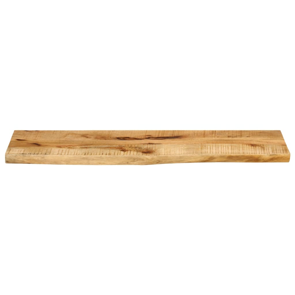 vidaXL Tischplatte 110x30x3,8 cm Baumkante Massivholz Raues Mangoholz