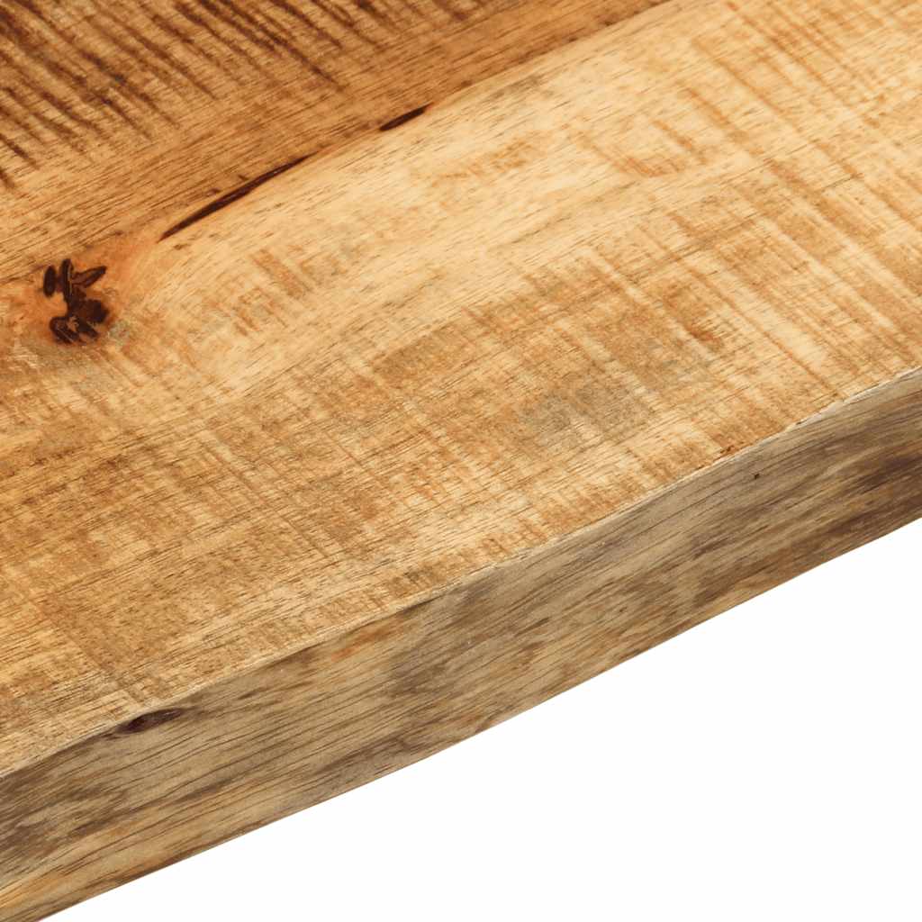 vidaXL Tischplatte 180x30x3,8 cm Baumkante Massivholz Raues Mangoholz