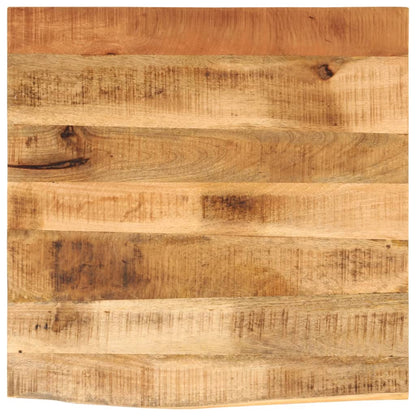 vidaXL Tischplatte 40x40x3,8 cm Baumkante Massivholz Raues Mangoholz