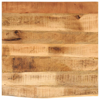 vidaXL Tischplatte 40x40x3,8 cm Baumkante Massivholz Raues Mangoholz