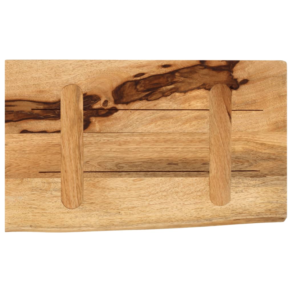 vidaXL Tischplatte 60x40x3,8 cm Baumkante Massivholz Raues Mangoholz