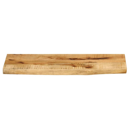 vidaXL Tischplatte 90x40x3,8 cm Baumkante Massivholz Raues Mangoholz