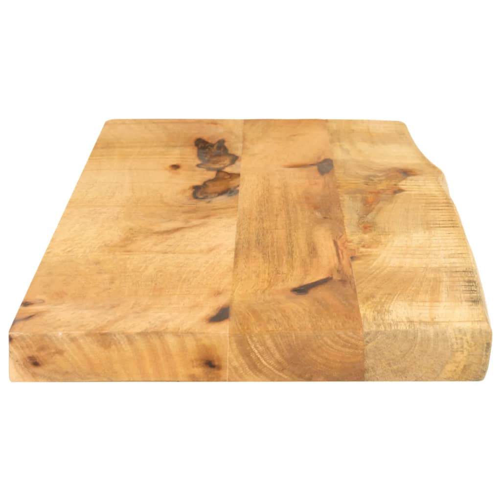 vidaXL Tischplatte 90x40x3,8 cm Baumkante Massivholz Raues Mangoholz