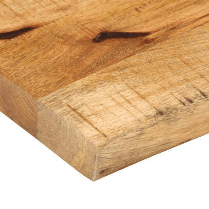 vidaXL Tischplatte 140x40x3,8 cm Baumkante Massivholz Raues Mangoholz