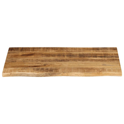vidaXL Tischplatte 70x60x3,8 cm Baumkante Massivholz Raues Mangoholz