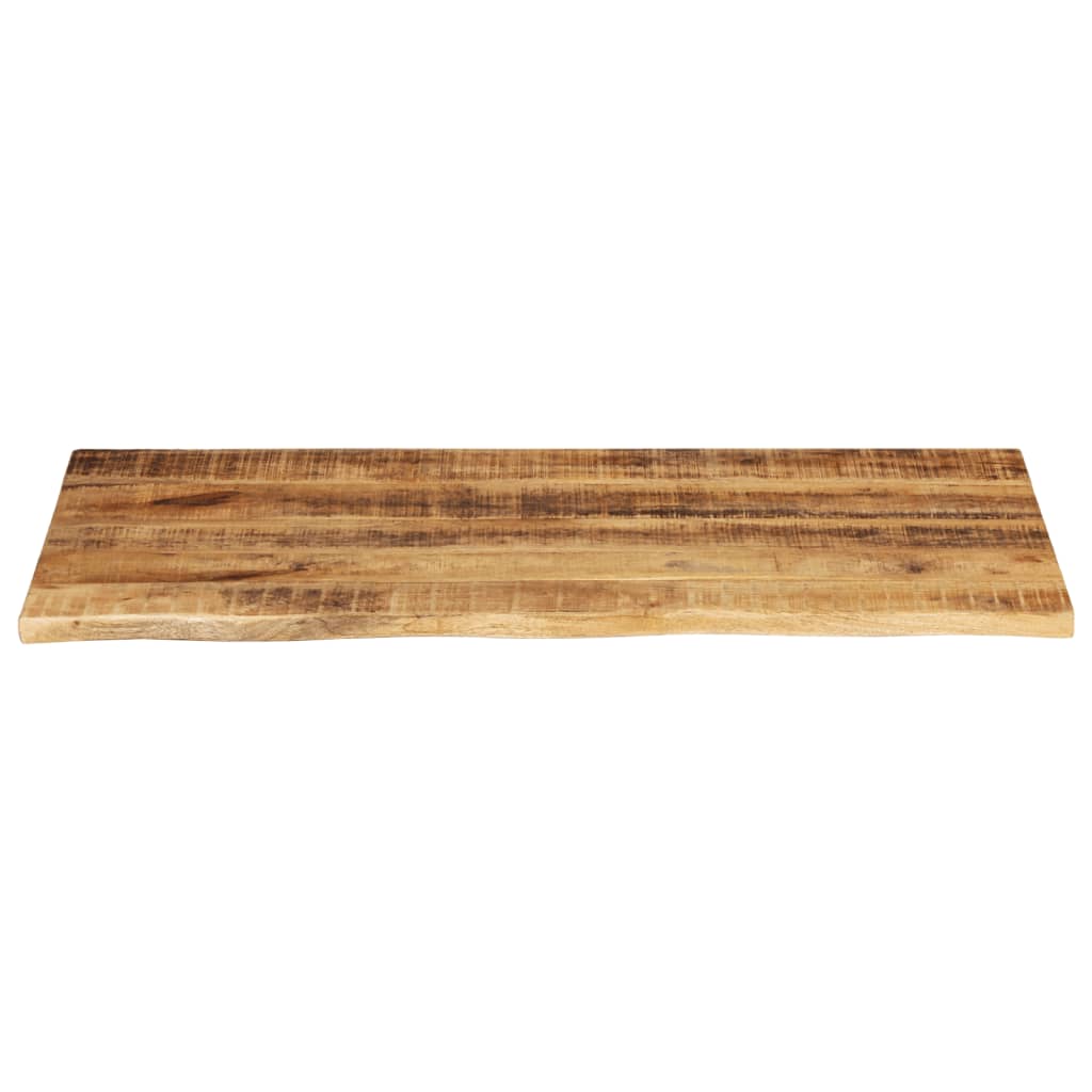 vidaXL Plateau de table 110x60x3,8 cm bord naturel bois de manguier massif brut