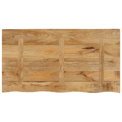 vidaXL Plateau de table 110x60x3,8 cm bord naturel bois de manguier massif brut