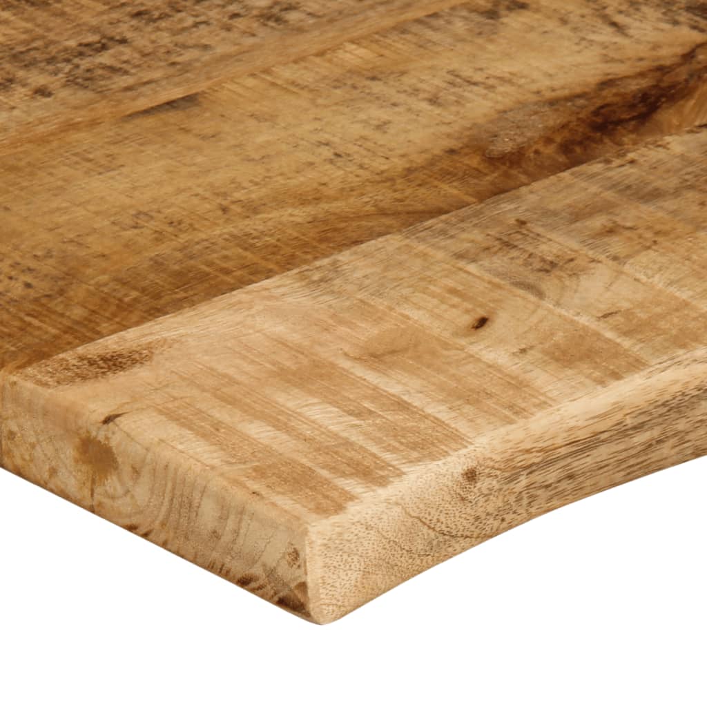 vidaXL Plateau de table 110x60x3,8 cm bord naturel bois de manguier massif brut