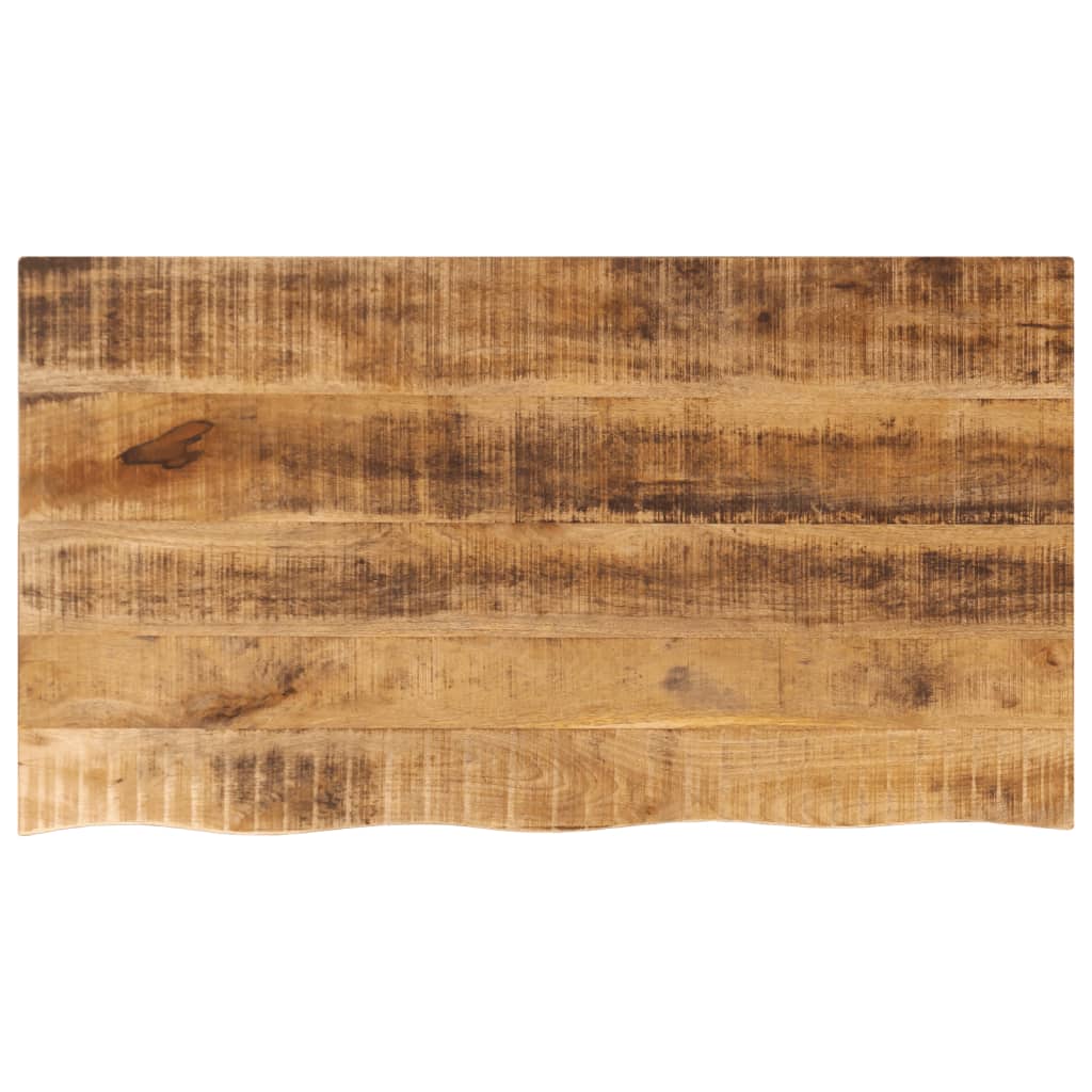 vidaXL Tischplatte 120x60x3,8 cm Baumkante Massivholz Raues Mangoholz