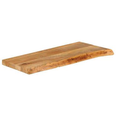 vidaXL Plateau de table à bords naturels 80x20x2,5 cm Bois de manguier massif