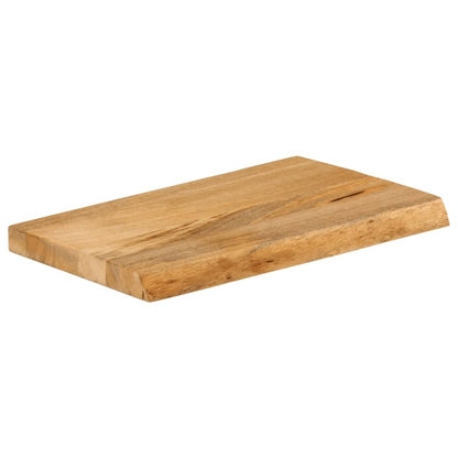 vidaXL Plateau de table à bord naturel 40x30x2,5 cm Bois de manguier massif
