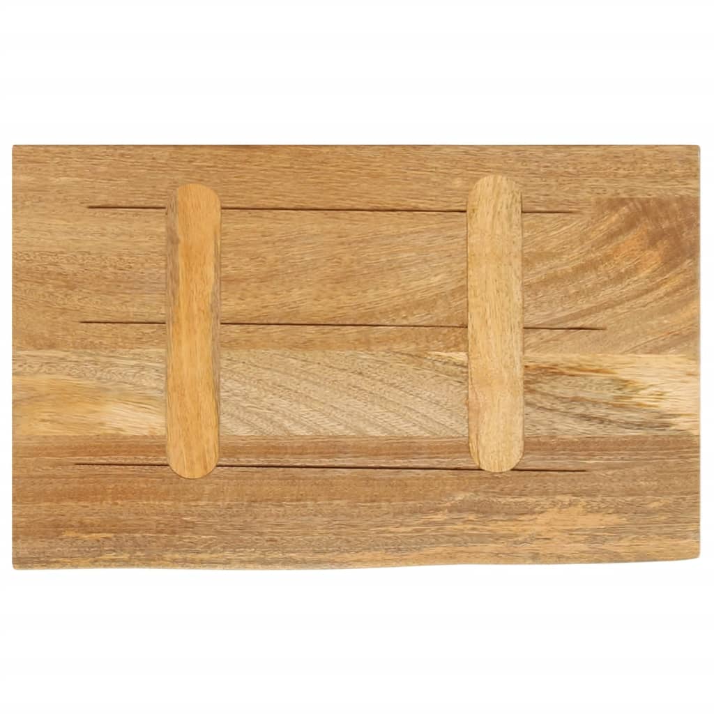 vidaXL Plateau de table à bord naturel 40x30x2,5 cm Bois de manguier massif