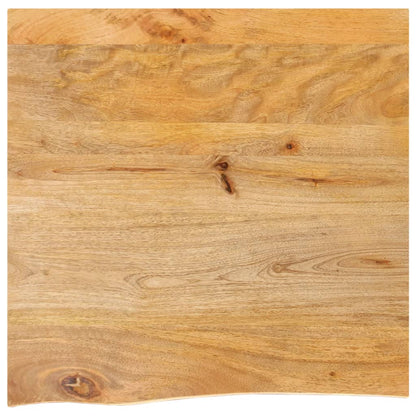 vidaXL Plateau de table à bord naturel 40x40x2,5 cm Bois de manguier massif