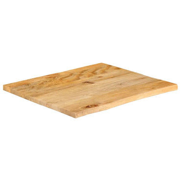 vidaXL Plateau de table à bord naturel 40x40x2,5 cm Bois de manguier massif