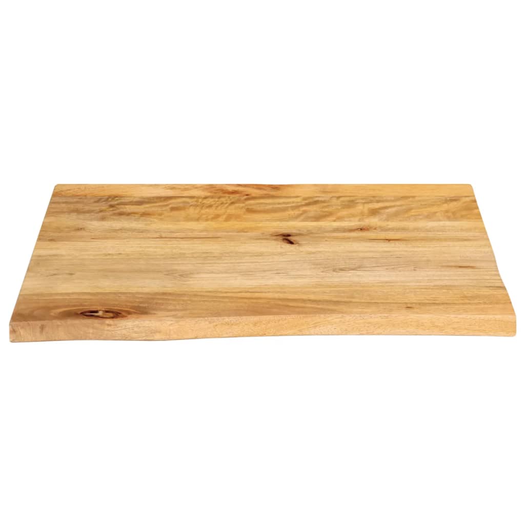 vidaXL Plateau de table à bord naturel 40x40x2,5 cm Bois de manguier massif