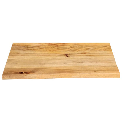 vidaXL Plateau de table à bord naturel 40x40x2,5 cm Bois de manguier massif