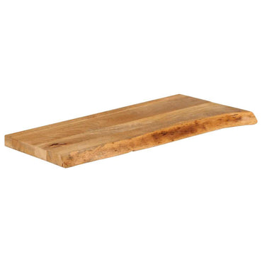 vidaXL Plateau de table à bords naturels 90x40x2,5 cm Bois de manguier massif
