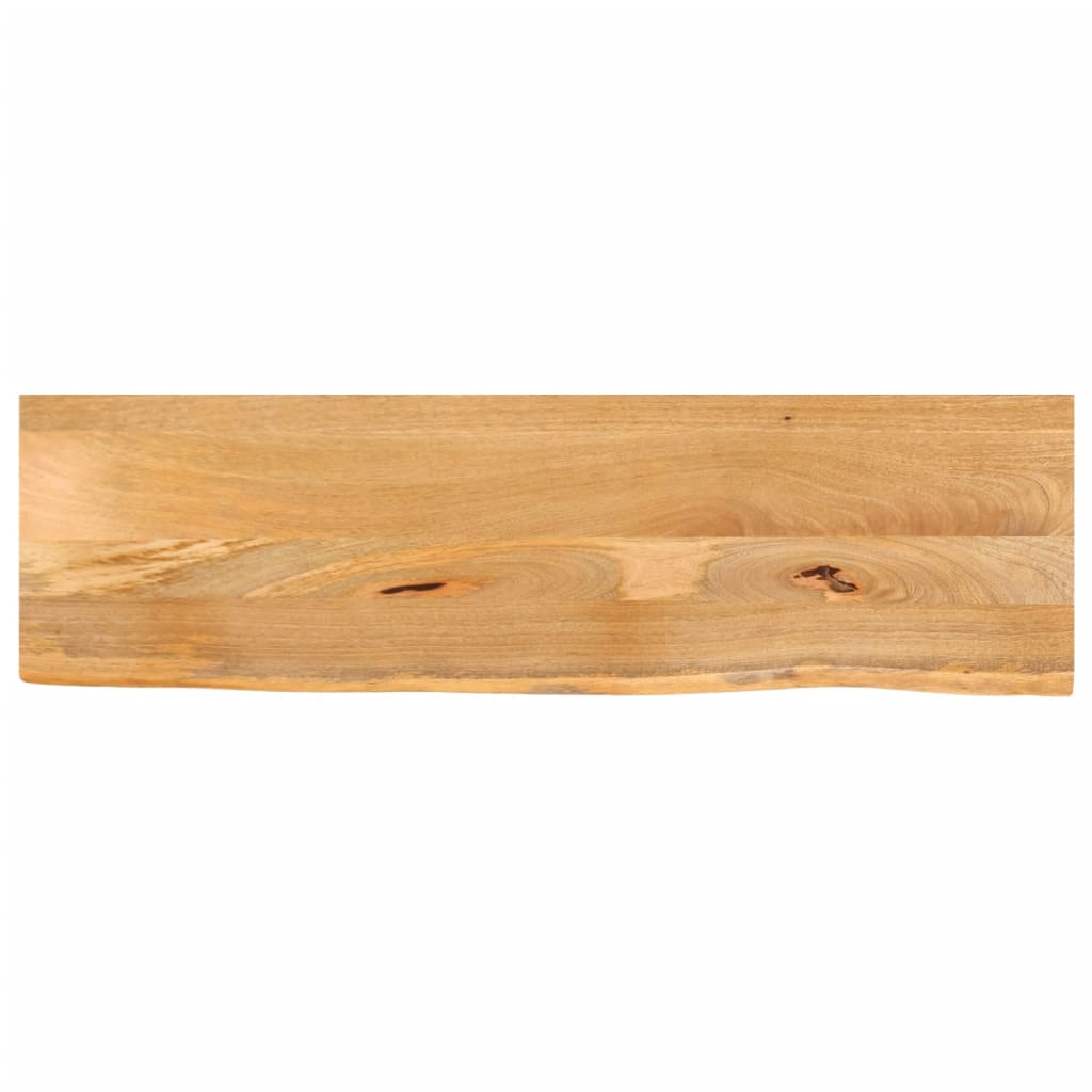 vidaXL Plateau de table à bord naturel 120x40x2,5 cm Bois de manguier massif