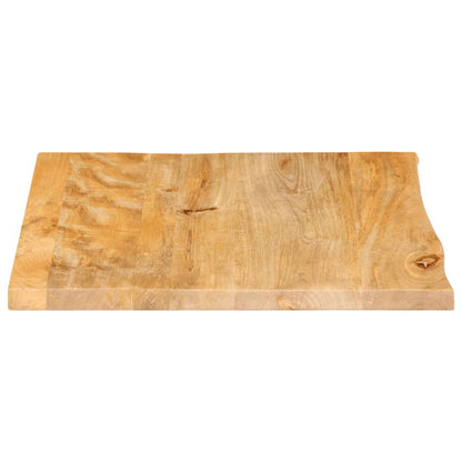 vidaXL Tischplatte mit Baumkante 60x60x2,5 cm Massivholz Mango
