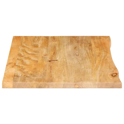 vidaXL Plateau de table à bord naturel 80x60x2,5 cm Bois de manguier massif