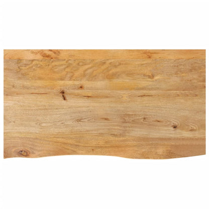vidaXL Plateau de table avec bords naturels 100x60x2,5 cm Bois de manguier massif