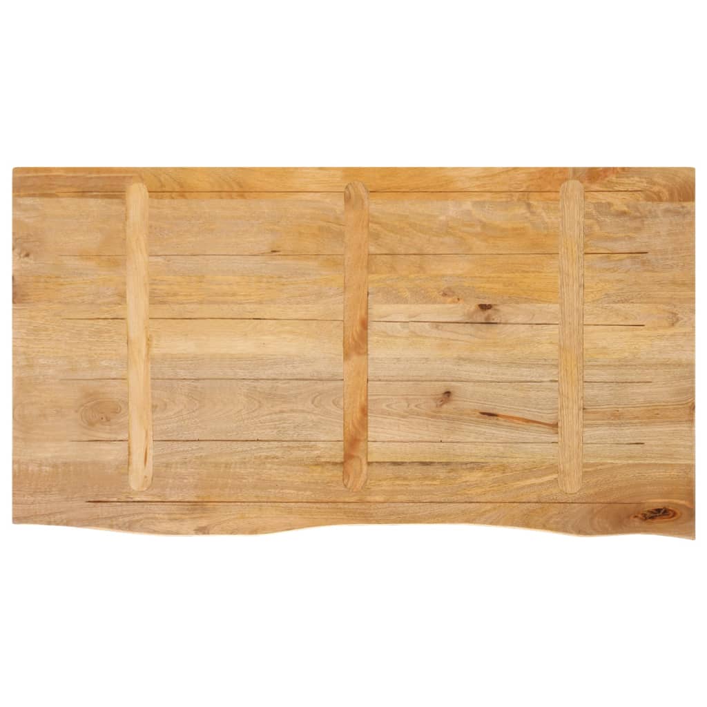 vidaXL Plateau de table avec bords naturels 100x60x2,5 cm Bois de manguier massif