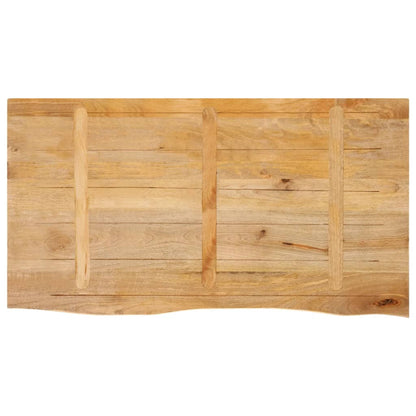 vidaXL Plateau de table avec bords naturels 110x60x2,5 cm Bois de manguier massif