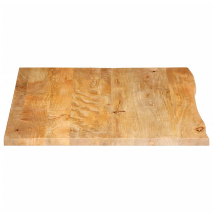 vidaXL Plateau de table à bord vif 90x80x2,5 cm Bois de manguier massif